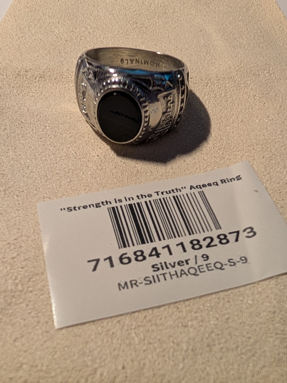 Nominal Men's Aqeeq/Agate Ring